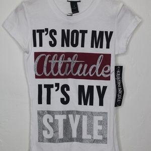 NWT Kristin Nicole Graphic Tee  (S)